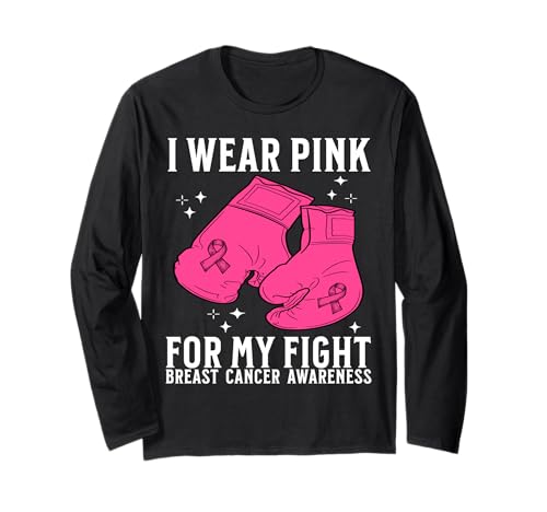 Pink Breast Cancer for Women Breast Cancer Awareness Gifts Langarmshirt von Flo Design Breast Cancer Awareness Outfits