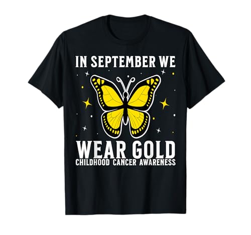 In September We Wear Gold Childhood Cancer Awareness Kids T-Shirt von Flo Design Childhood Cancer Awareness Outfits