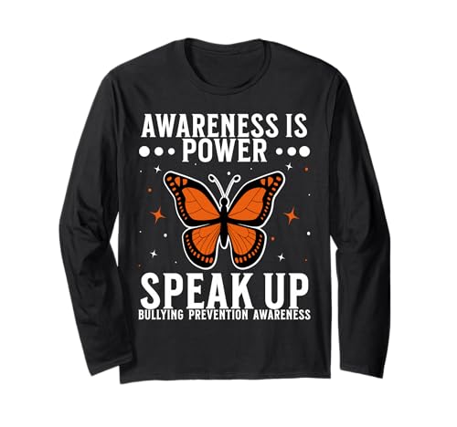Orange Unity Day Orange Anti Bullying Bully Prevention Kids Langarmshirt von Flo Design End Bullying
