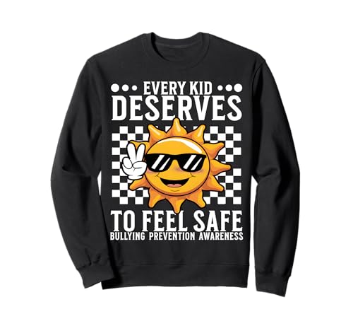Orange Unity Day Orange Anti Bullying Bully Prevention Kids Sweatshirt von Flo Design End Bullying