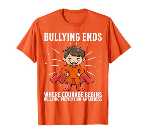 Orange Unity Day Orange Anti Bullying Bully Prevention Kids T-Shirt von Flo Design End Bullying