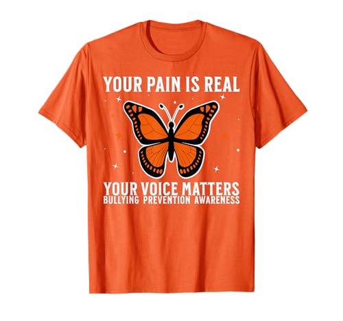 Orange Unity Day Orange Anti Bullying Bully Prevention Kids T-Shirt von Flo Design End Bullying