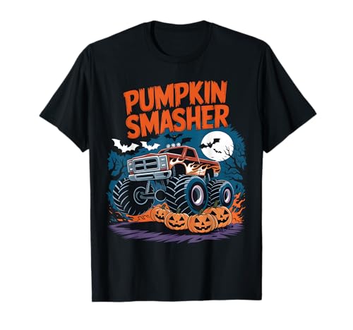 Pumpkin Smasher Halloween Monster Truck Kids Boys Girls T-Shirt Pumpkin Smasher Halloween Monster Truck Kids Boys Girls T-Shirt von Flo Design Halloween