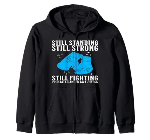 Support Prostate Cancer Awareness Gifts for Men Warrior Kapuzenjacke von Flo Design Prostate Cancer Awareness Aapparel