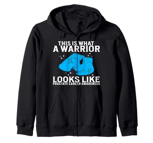Support Prostate Cancer Awareness Gifts for Men Warrior Kapuzenjacke von Flo Design Prostate Cancer Awareness Aapparel