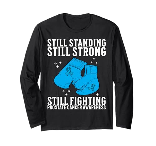 Support Prostate Cancer Awareness Gifts for Men Warrior Langarmshirt von Flo Design Prostate Cancer Awareness Aapparel