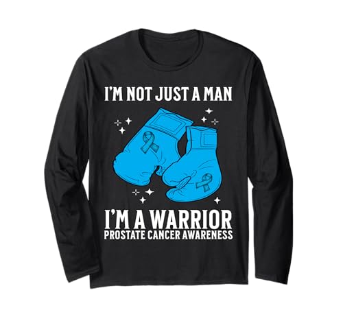 Support Prostate Cancer Awareness Gifts for Men Warrior Langarmshirt von Flo Design Prostate Cancer Awareness Aapparel