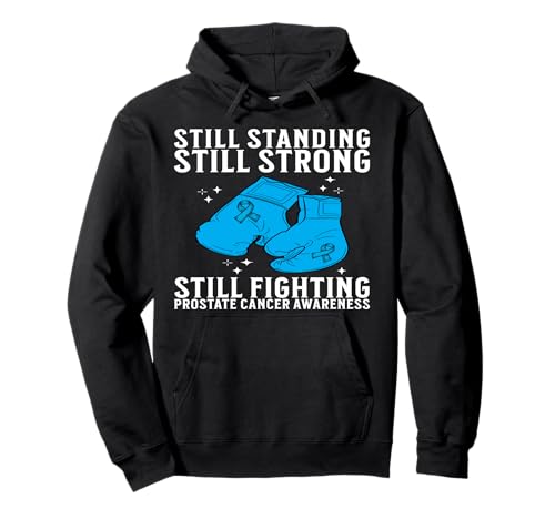 Support Prostate Cancer Awareness Gifts for Men Warrior Pullover Hoodie von Flo Design Prostate Cancer Awareness Aapparel