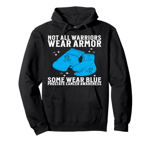 Support Prostate Cancer Awareness Gifts for Men Warrior Pullover Hoodie von Flo Design Prostate Cancer Awareness Aapparel