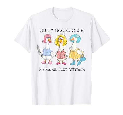 Silly Goose Club Funny Animal Silly Goose Women Girls Goose T-Shirt Silly Goose Club Funny Animal Silly Goose Women Girls Goose T-Shirt von Flo Design Silly Goose Clothing