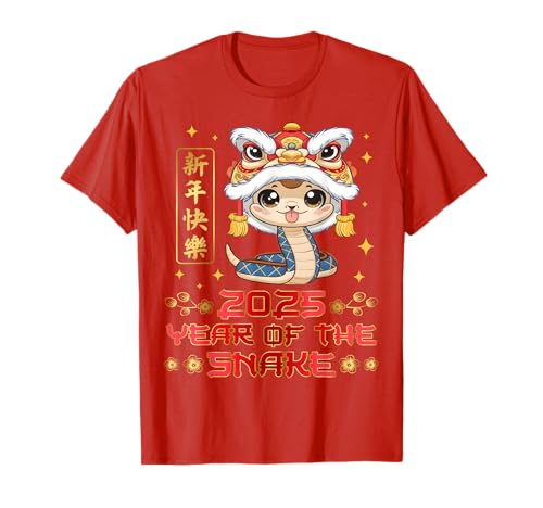 Year Of The Snake 2025 Chinese New Year Kids Lunar New Year T-Shirt Year Of The Snake 2025 Chinese New Year Kids Lunar New Year T-Shirt von Flo Design Year Of The Snake 2025 Chinese New Year
