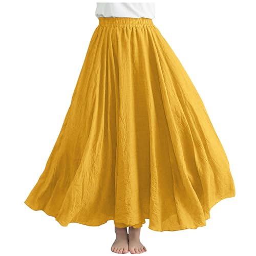 Flodxo Maxirock für Damen, elastische Taille, lange Sommerröcke, elegant, lässig, A-Linie, hohe Taille, Rock, Büro, Arbeit, fließend, schwingend, Boho, Strandröcke, Ausgehen, Tunika, Urlaubskleider, Flodxo Maxirock für Damen, elastische Taille, lange Sommerröcke, elegant, lässig, A-Linie, hohe Taille, Rock, Büro, Arbeit, fließend, schwingend, Boho, Strandröcke, Ausgehen, Tunika, Urlaubskleider, von Flodxo