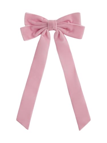 Floerns Haarschleifen Haarspange Haarschleife Metall Klaue Slips Haarschmuck für Frauen Rosa Einheitsgröße von Floerns