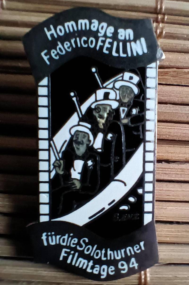 Anstecknadel Pin Hommage An Federico Fellini Solothurner Filmtage 94 Sammler von FlohmiOmi