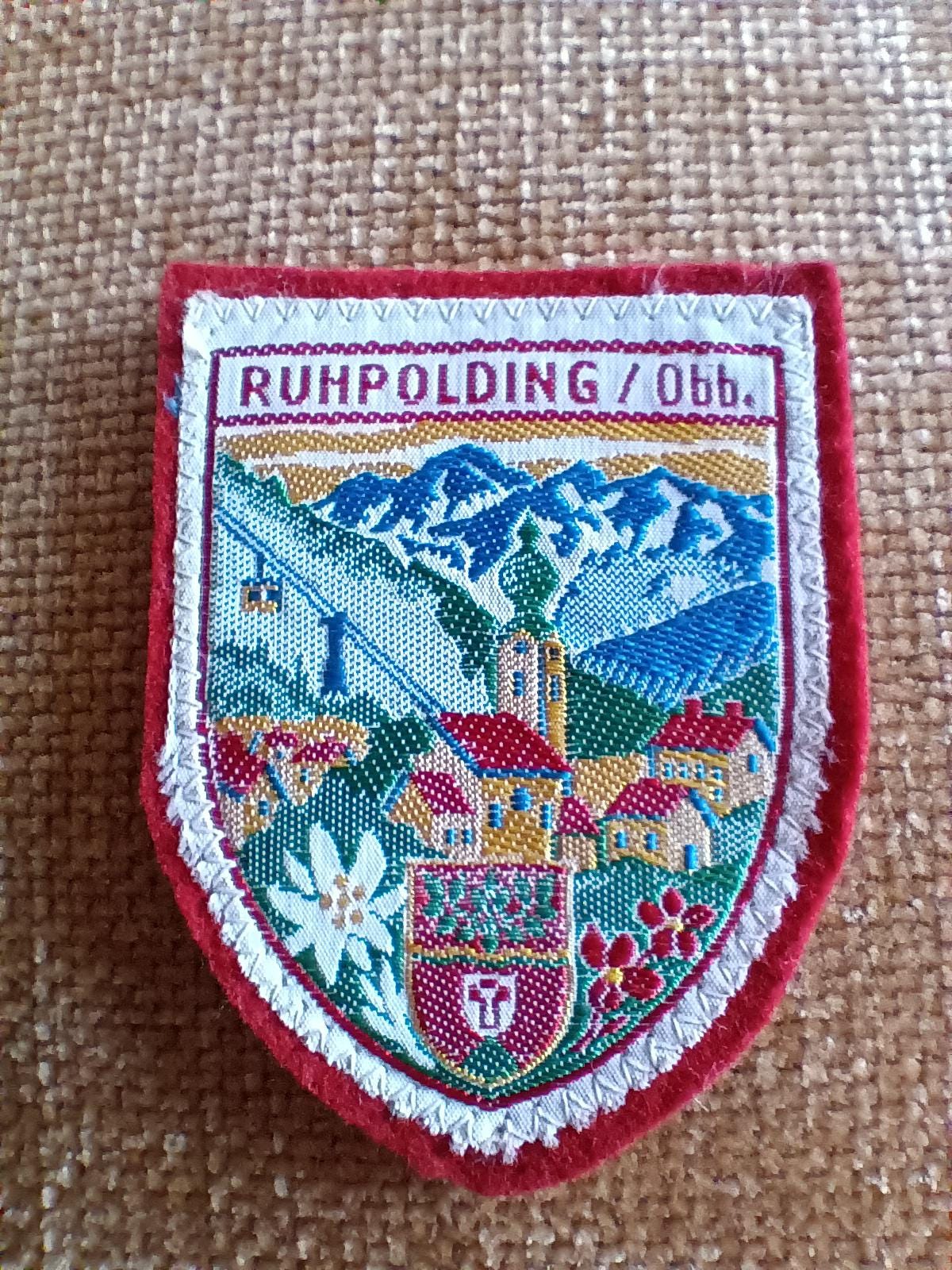 Aufnäher Patch Ruhpolding Oberbayern Souvenir Sammler Urlaub Ferien von FlohmiOmi