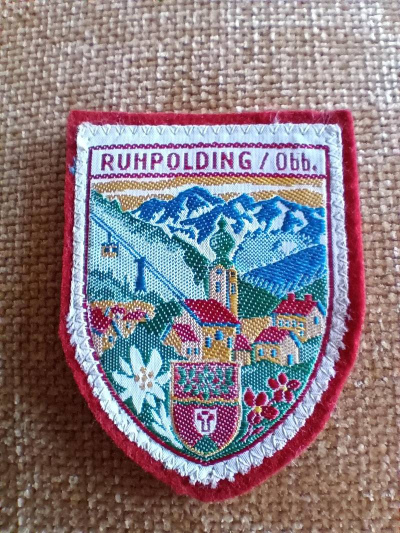 Aufnäher Patch Ruhpolding Oberbayern Souvenir Sammler Urlaub Ferien von FlohmiOmi