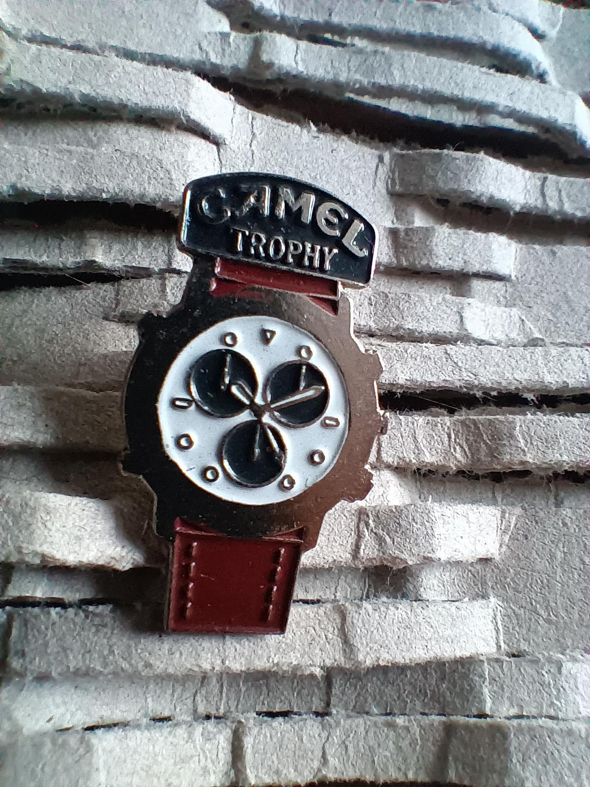 Lapel Pin Anstecknadel Armbanduhr Camel Trophy Sammler Sport Uhr Werbemittel von FlohmiOmi