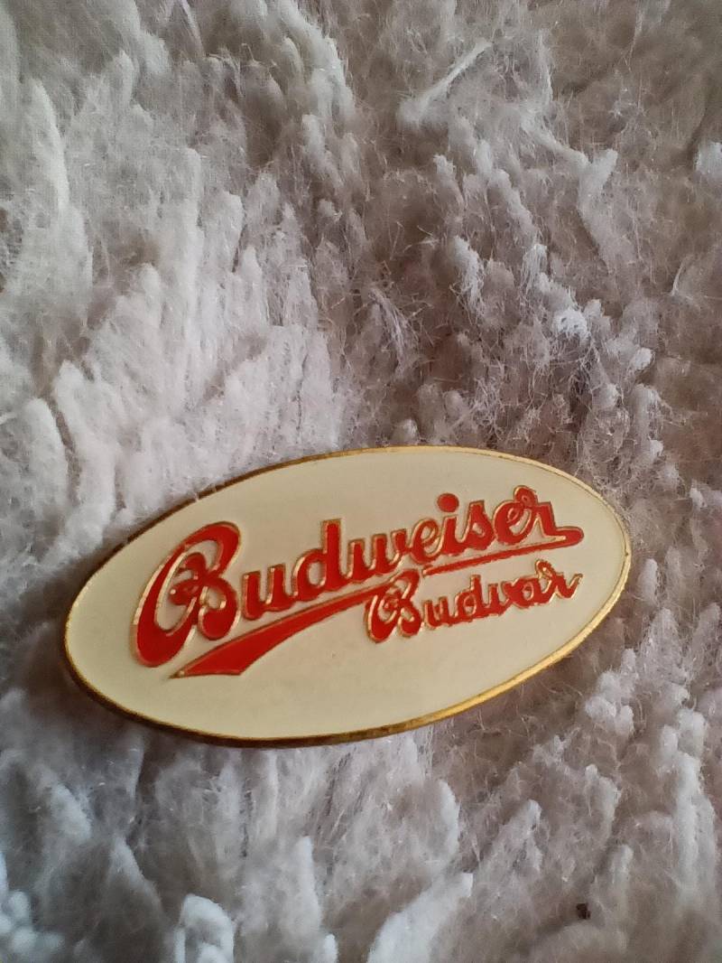 Lapel Pin Anstecknadel Budweiser Budvar Bier Getränke Sammler Werbung von FlohmiOmi