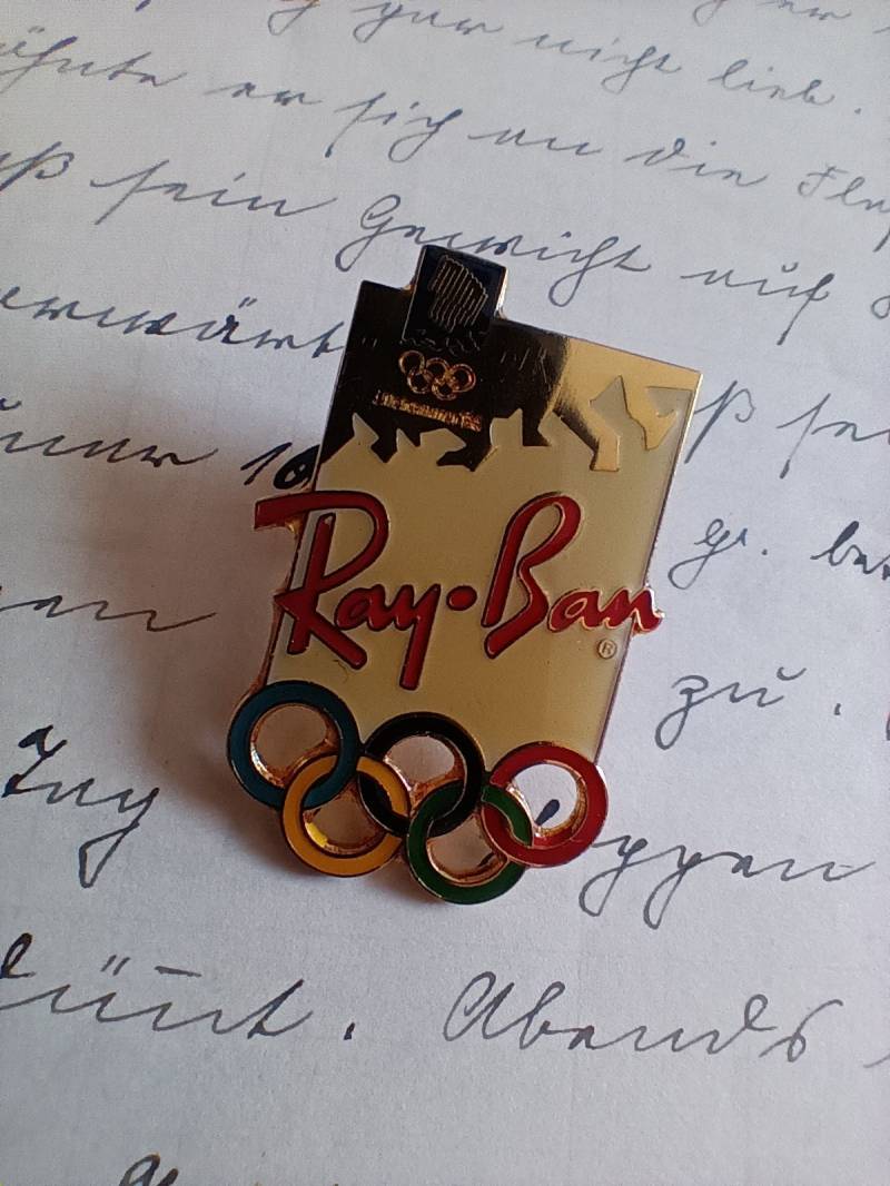 Lapel Pin Ray Ban Olympia Sport, Werbemittel Sammler Brillen von FlohmiOmi