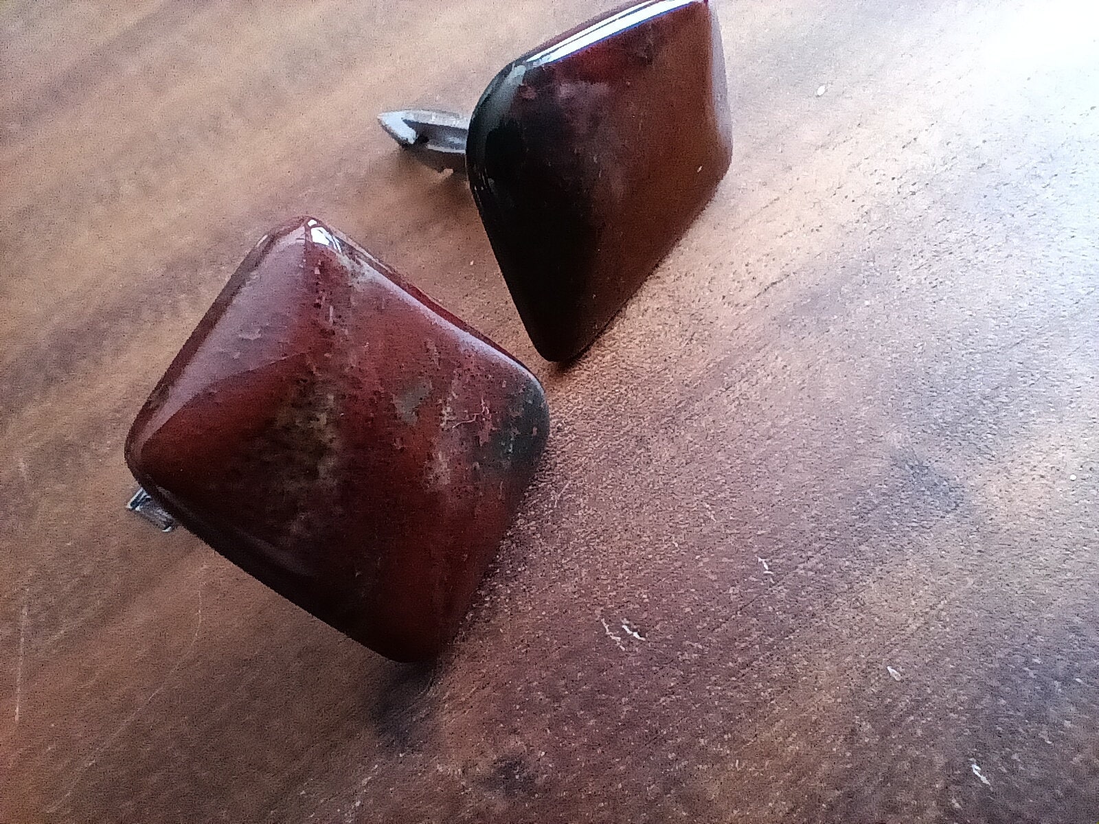 Manschettenknöpfe Aus Stein Vintage Accessoire Hemden Herren von FlohmiOmi