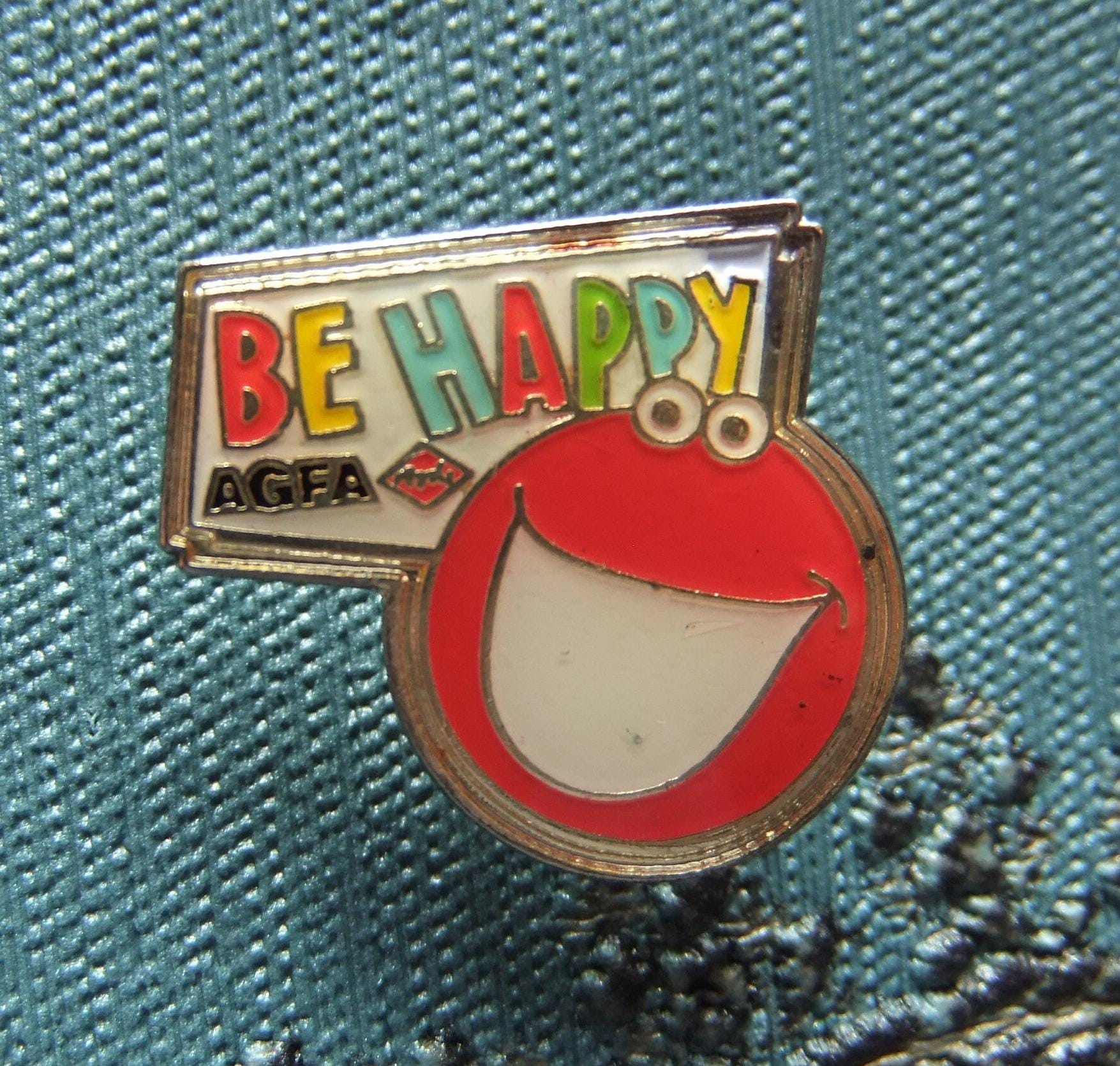 Pin, Agfa, Be Happy, Alt, Selten, Vintage, Sammler Pin, Agfa, Be Happy, Alt, Selten, Vintage, Sammler von FlohmiOmi