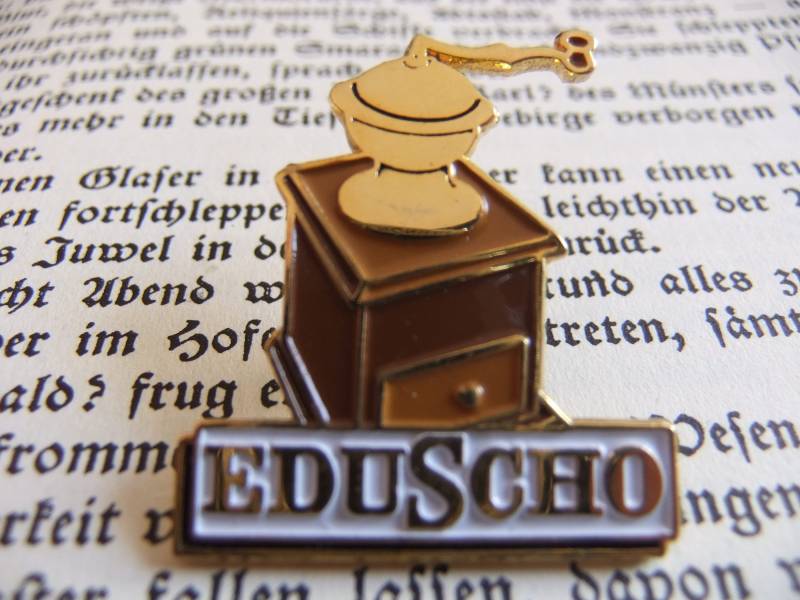 Pin Eduscho Kaffee Lebensmittel Genussmittel Werbeartikel Sammler von FlohmiOmi