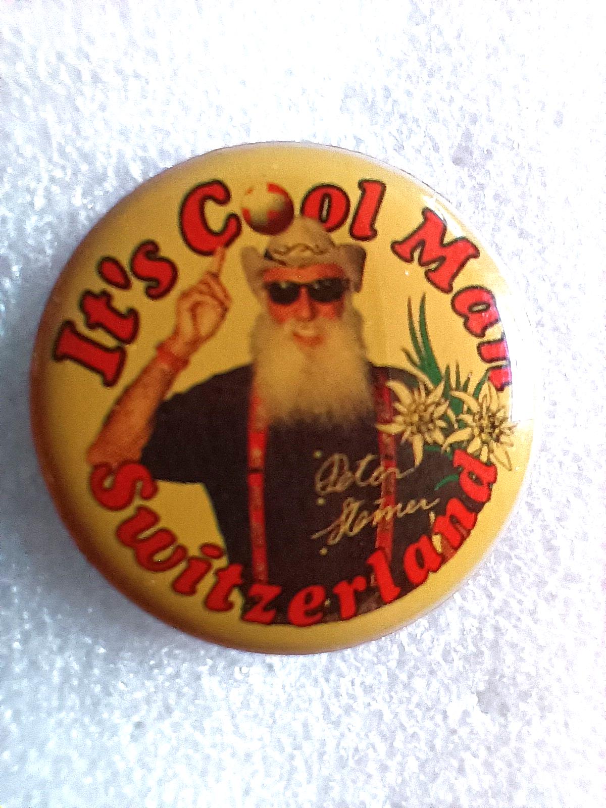 Seltener Pin Milka Werbeikone It S Cool Man, Kult, Schokolade, Werbemittel Sammler Schweiz Ethno Vintage 90Er von FlohmiOmi