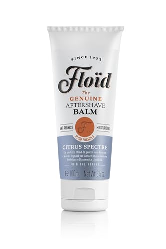 Floïd Citrus Spectre Aftershave Balm (100 ml), beruhigender After Shave Balsam für Männer mit Allantoin, Glycerin und Aloe-Saft spendet Feuchtigkeit, schützt und regeneriert die Haut von Floïd