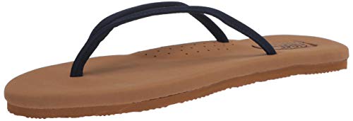 Flojos Damen Fiesta 2.0 Flipflop, Marineblau/Tan, 41.5 EU von Flojos