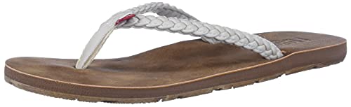 Flojos Damen Harper Flipflop, Elfenbein/Braun, 40 EU von Flojos