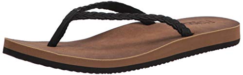 Flojos Damen Sky Flipflop, Schwarz/Braun, 39 EU von Flojos