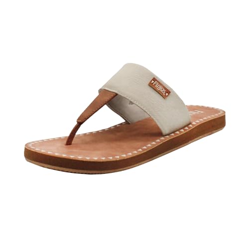 Flojos Grace Flip-Flop für Damen, (Elfenbein/Hellbraun), 39 EU von Flojos