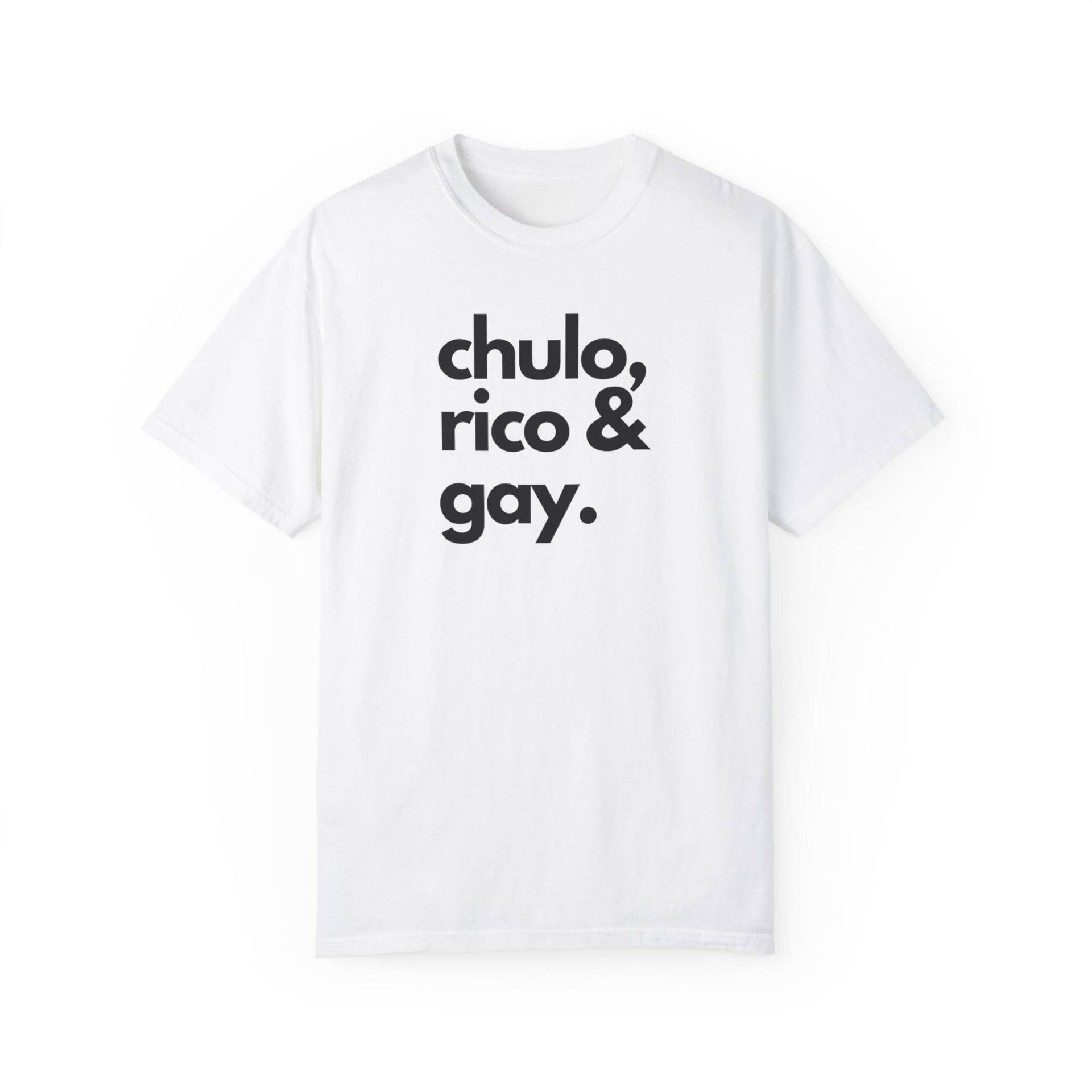 Pride Shirt Chulo, Rico & Gay Pride Shirt Chulo, Rico & Gay von FlokeDesign