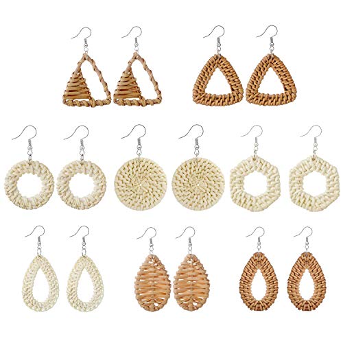 Flongo Böhmische Ohrringe Set Quaste Creolen Bommel Troddel Tropfen Anhänger für Damen Sommer Strand Flongo Böhmische Ohrringe Set Quaste Creolen Bommel Troddel Tropfen Anhänger für Damen Sommer Strand von Flongo