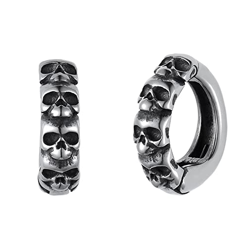 Flongo Damen Clip Klipp Ohrringe Herren Ohrstecker Creolen Ohrklemme ohne Loch Ohrclip Fakeplugs Captive Ring Ohrpiercing Helix Cartilage Knorpel Piercing von Flongo