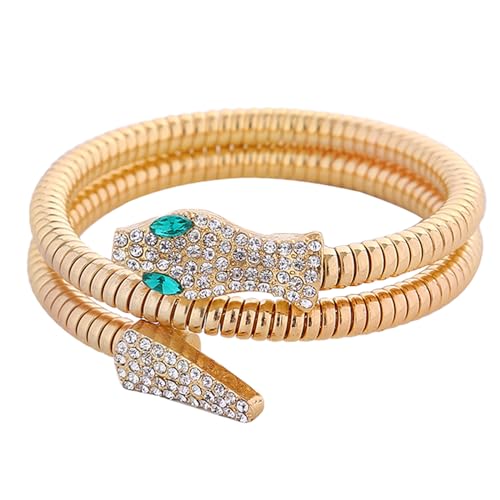 Flongo Damen Schlangen Armband Edelstahl: Gold Armreif Wrap Chunky Layered Schlange Kette Schlangenkette offen Armkette Fein kubisch Zirkonia snake bracelet for women Schmuck Geschenk für Frauen Flongo Damen Schlangen Armband Edelstahl: Gold Armreif Wrap Chunky Layered Schlange Kette Schlangenkette offen Armkette Fein kubisch Zirkonia snake bracelet for women Schmuck Geschenk für Frauen von Flongo