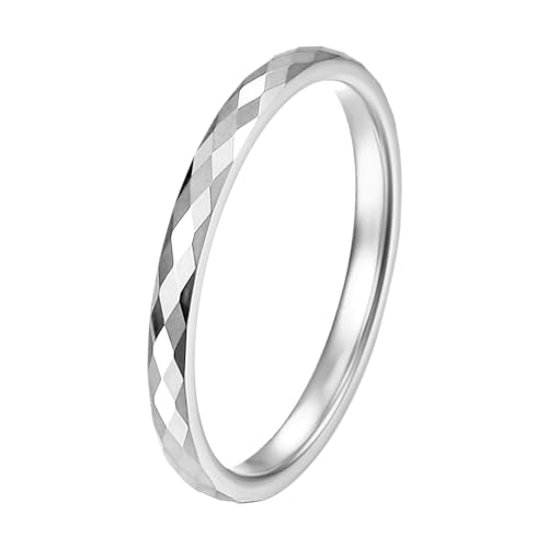 Flongo Ehering Damen Ring silber: Frauen Ringe Hochzeit Paare Rings für Partner Pärchen Versprechen Verlobung Trauringe Wolfram Schmuck Geschenk Partnerringe für couple Valentinstag 2mm breit Flongo Ehering Damen Ring silber: Frauen Ringe Hochzeit Paare Rings für Partner Pärchen Versprechen Verlobung Trauringe Wolfram Schmuck Geschenk Partnerringe für couple Valentinstag 2mm breit von Flongo