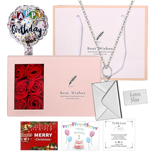 Flongo Liebesbrief Halskette Umschlag Kette: Mit Geschenkbox Paar Liebe Brief Anhänger Liebeskette Gold Edelstahl I love You letter necklace Ich liebe dich Geschenk Damen Herren Mädchen Valentinstag Flongo Liebesbrief Halskette Umschlag Kette: Mit Geschenkbox Paar Liebe Brief Anhänger Liebeskette Gold Edelstahl I love You letter necklace Ich liebe dich Geschenk Damen Herren Mädchen Valentinstag von Flongo