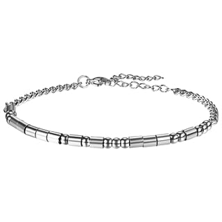 Flongo Morsecode Armband Silber für Damen: I Love You - Liebesgeschenk Partner - Edelstahl Vergoldet Perlenarmband - Verstellbar 19cm+5cm - Geheime Liebesbotschaft - Geschenk für Frauen Flongo Morsecode Armband Silber für Damen: I Love You - Liebesgeschenk Partner - Edelstahl Vergoldet Perlenarmband - Verstellbar 19cm+5cm - Geheime Liebesbotschaft - Geschenk für Frauen von Flongo