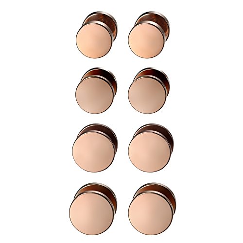 Flongo Ohrstecker, 8 Stück 8~14mm Edelstahl Ohrstecker Gestüt Stecker Ohrringe Ohrhänger Tunnel Illusion verjüngt Cheater Faux Fake Ohrstecker Rose Gold Charm Charme Herren, Damen Ohrschmuck Set Flongo Ohrstecker, 8 Stück 8~14mm Edelstahl Ohrstecker Gestüt Stecker Ohrringe Ohrhänger Tunnel Illusion verjüngt Cheater Faux Fake Ohrstecker Rose Gold Charm Charme Herren, Damen Ohrschmuck Set von Flongo