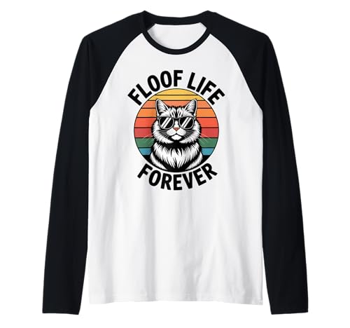 Floof Life Katze Männer Frauen Kinder Geschenk Raglan Floof Life Katze Männer Frauen Kinder Geschenk Raglan von Floof Life Forever