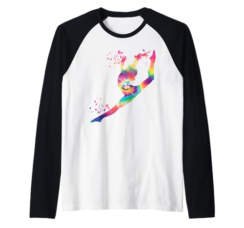 Turnerin mit Boden Mädchen Kinder Rhythmische Gymnastik Raglan von Floor Gymnastics Team Equipment Gymnasts Coaches