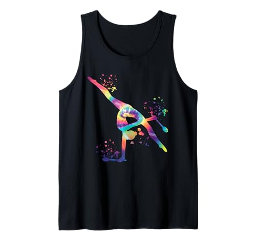 Turnerin mit Clubs Mädchen Kinder Rhythmische Gymnastik Tank Top Turnerin mit Clubs Mädchen Kinder Rhythmische Gymnastik Tank Top von Floor Gymnastics Team Equipment for Gymnasts Coach