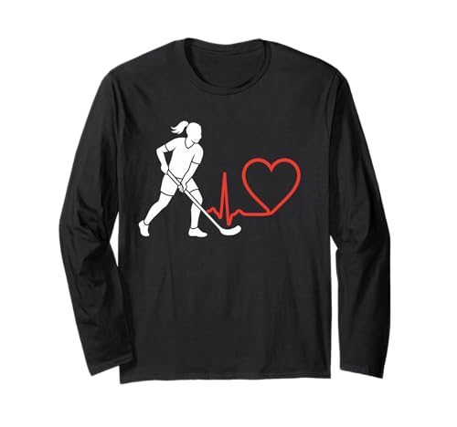 Floorball Heartbeat Mädchen Frauen Spieler Trainer Langarmshirt Floorball Heartbeat Mädchen Frauen Spieler Trainer Langarmshirt von Floorball Heartbeat Pulse Line Girls Women Gift