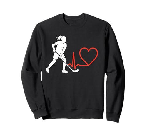 Floorball Heartbeat Mädchen Frauen Spieler Trainer Sweatshirt Floorball Heartbeat Mädchen Frauen Spieler Trainer Sweatshirt von Floorball Heartbeat Pulse Line Girls Women Gift