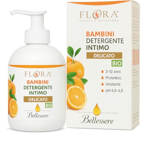 Flora Kinder Reiniger Unterwäsche empfindliche PH Säure 4,5 – 5,0 erreicht mit Milchsäure 250 ml von Flora