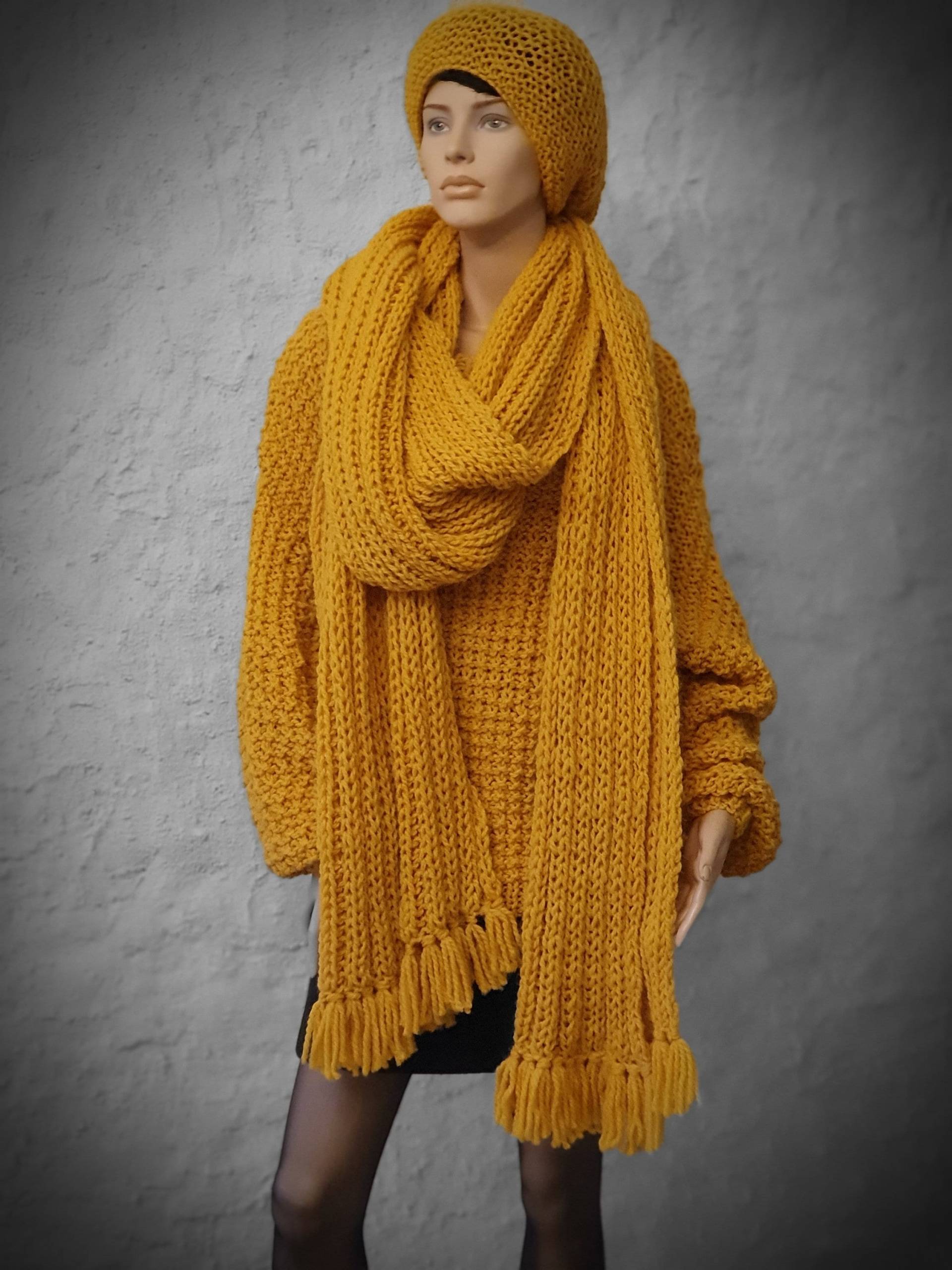 Pullover - Schal Und Mütze Wunderschönes Set Einzigartiges Handgefertigtes Modell Handgestrickt Pullover - Schal Und Mütze Wunderschönes Set Einzigartiges Handgefertigtes Modell Handgestrickt von FloraFCreations