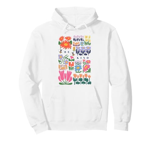 Be Kind Folk Art Swedish Mid Century Vibes Kinder Mädchen Frauen Pullover Hoodie Be Kind Folk Art Swedish Mid Century Vibes Kinder Mädchen Frauen Pullover Hoodie von Floral Art Bee Inspiring Quote Compassionate Girls