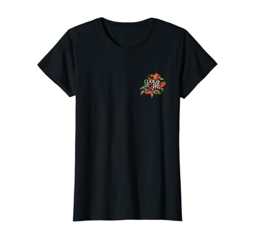 Cooles Mädchen Vintage Blumenstickerei ästhetisches Geschenk T-Shirt Cooles Mädchen Vintage Blumenstickerei ästhetisches Geschenk T-Shirt von Floral Gifts by TC