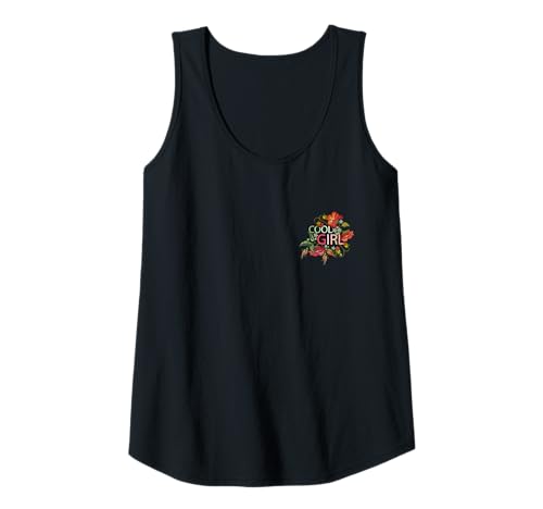 Damen Cooles Mädchen Vintage Blumenstickerei ästhetisches Geschenk Tank Top Damen Cooles Mädchen Vintage Blumenstickerei ästhetisches Geschenk Tank Top von Floral Gifts by TC